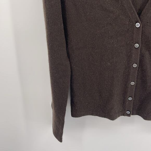 Michael Kors 100% cashmere V-neck button up knit cardigan sweater sz S - Picture 3 of 5